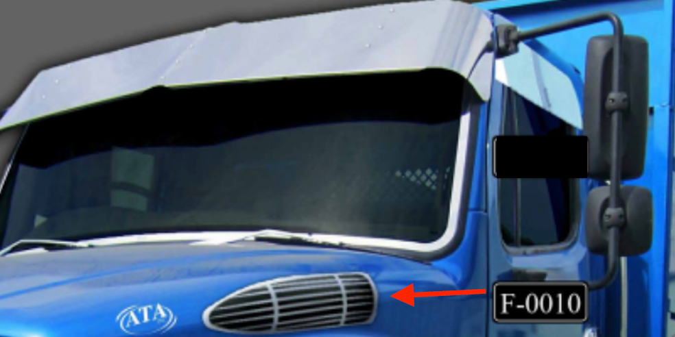 Freightliner M2 Hood Side Vent Trim