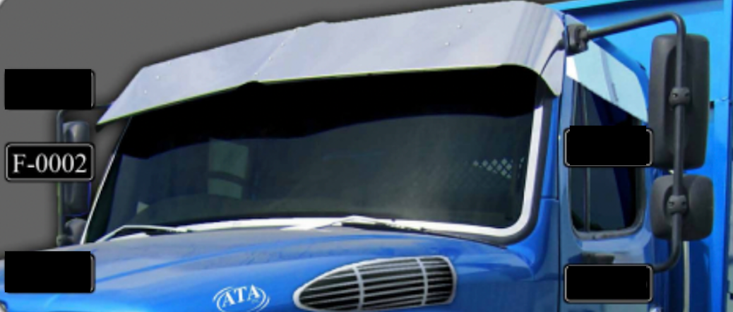 1" Wide Windshield Trim For Freightliner M2