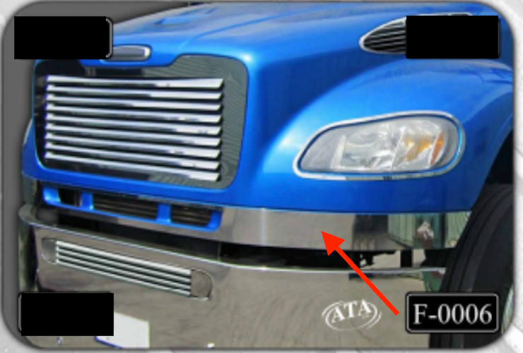 Freightliner M2 Hood Vent Wrap