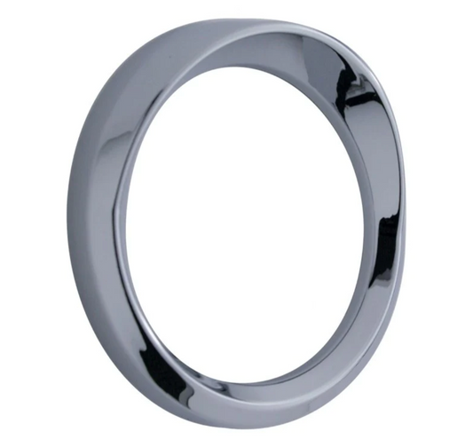 Chrome Plastic Gauge Cover fits Peterbilt Available With Visor Application: 2006+ Speed/Tachometer