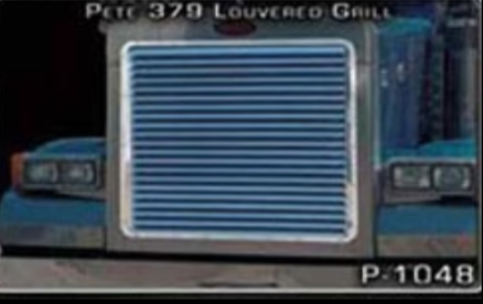 Grille fits Peterbilt Long Hood 379 19 Louvers