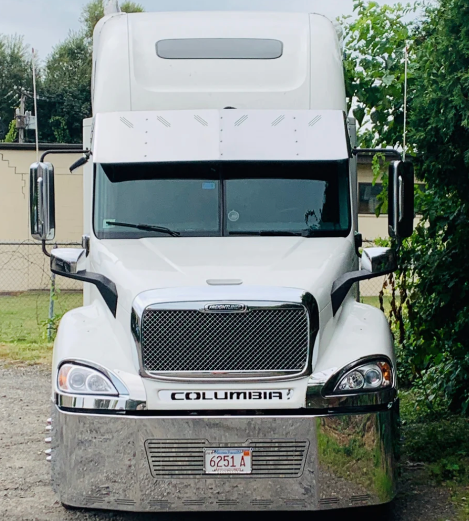 24” Chrome Bumper (FL Century 2005-2007 & Columbia 2003-2007) W/ Grille & 11 Hidden Light Holes