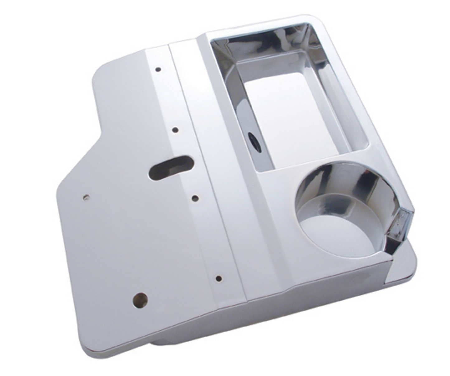 CHROME PLASTIC CENTER CONSOLE TRAY FOR 2001 & OLDER KENWORTH W900/T800/T600
