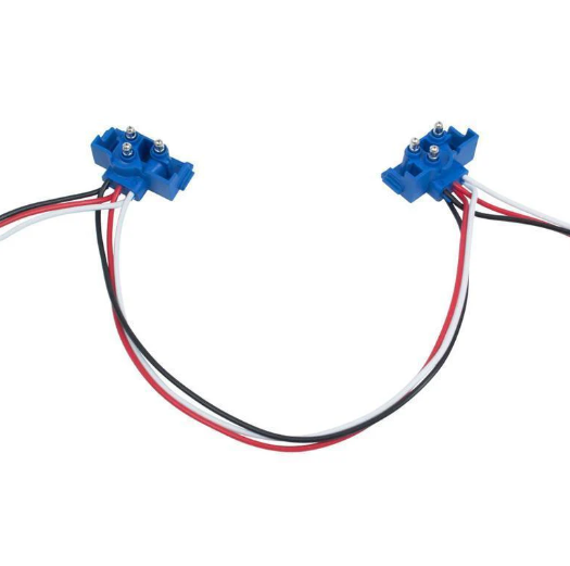 3 Pin Blue Male Connector 12" Continuous Wires 100 Pcs Per Roll Each