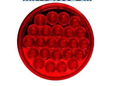 4” Round 24 Diode Red LED Stop / Tail / Turn Light