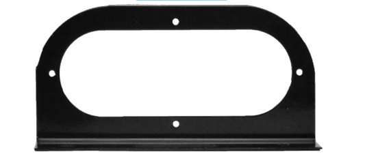 Black Enamel Steel Right Angle Mounting Bracket