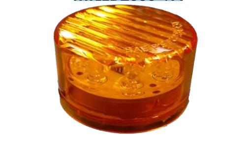 2” Round 9 Diode Amber LED Marker Light