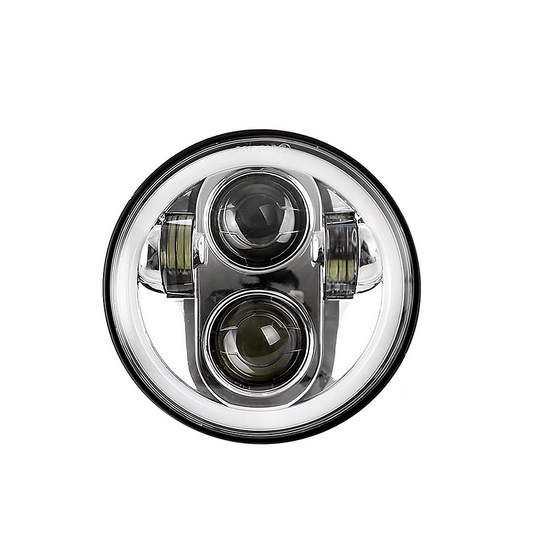 5.75" ROUND PROJECTOR LED HEADLIGHT - CHROME