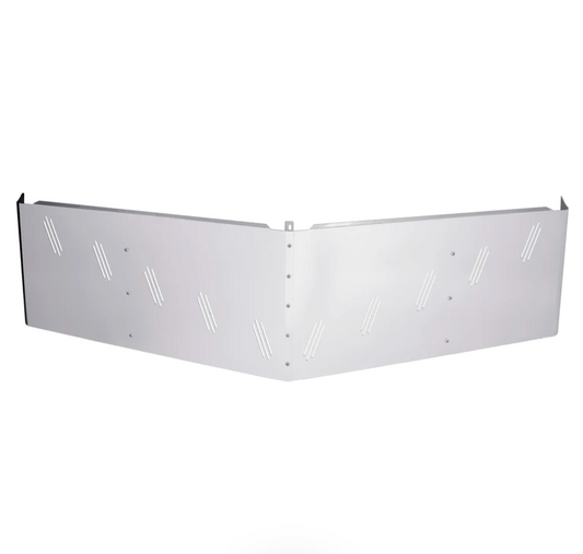 2 and 3 Hole Side Mount - 18” To 20” Visor Light in V Style 10 Hidden Light Hole, Fits Freightliner Century/Columbia/Coronado S.S.304
